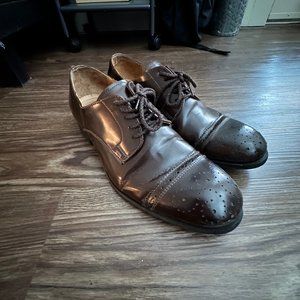 Zara Men's Dark Brown Dress Shoes sz 40 - Men's size 9